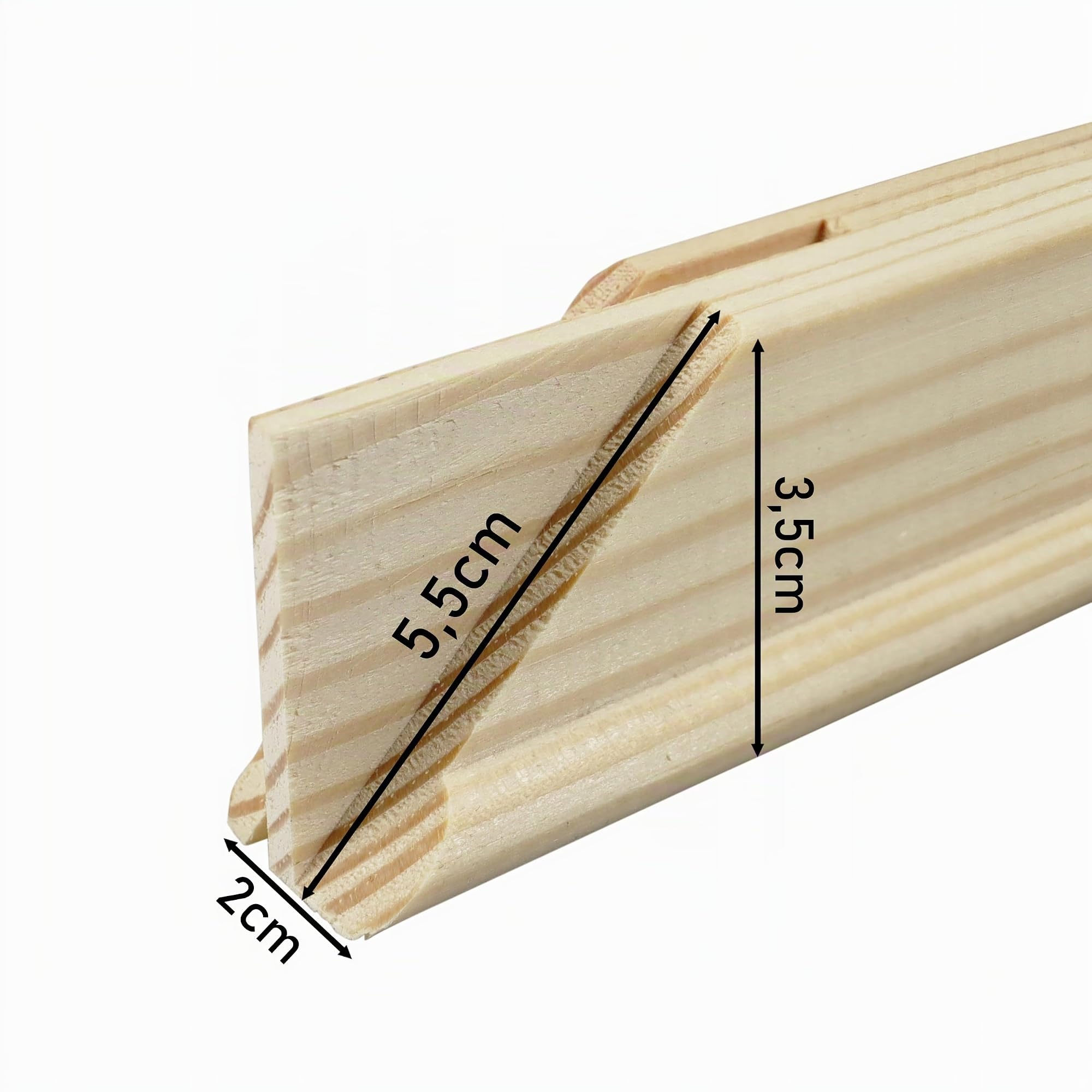 PD Media Keilrahmen Keilrahmenleiste - Set 20 Stück - 50 cm - Holz Rahmen - Kiefernholz 20 x 35 mm