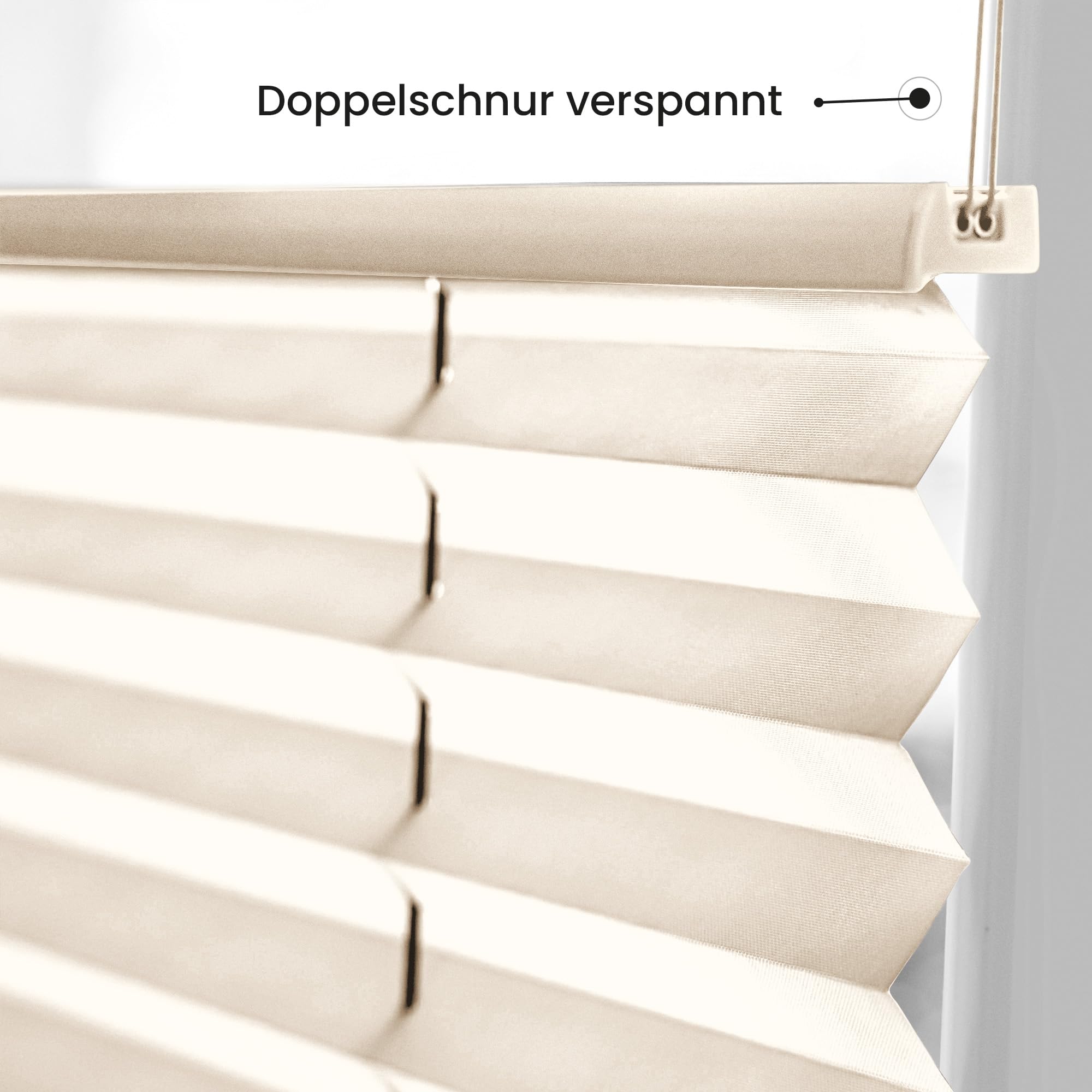 Sonello Estor Cortina Plisada sin taladrar 30cm x 140cm Crema Claro, Cortina Enrollable Cortina Plisada para Puerta y Ventana persianas protección de la intimidad protección Solar estores palisados