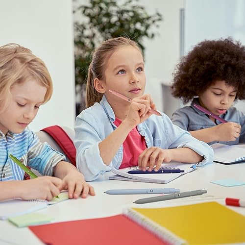 Miniatura 5 de Epakh 20 bolígrafos de tinta de gel, color negro, retráctil, escritura suave, bonito diseño, adecuado para tomar notas, dibujar, álbumes de