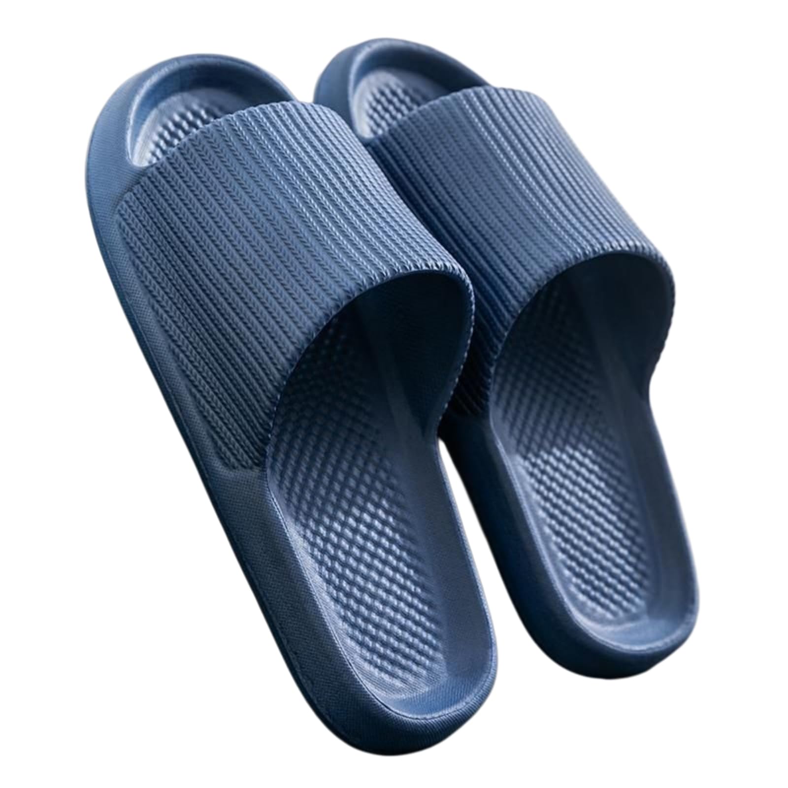 Gyios Women'S Slide Sandals Thick Platform Bathroom Home Slippers Women Fashion Soft Sole Eva Indoor Slides Woman Summer Non-slip Flip Flops-blue-38-39