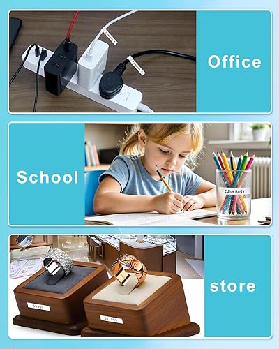 Miniatura 7 de RAEMALL Repuesto para cinta P Touch TZe TZ de 0.23 pulgadas, laminada blanca TZe-211 TZ211 TZ211, cartucho de cinta compatible con rotuladora