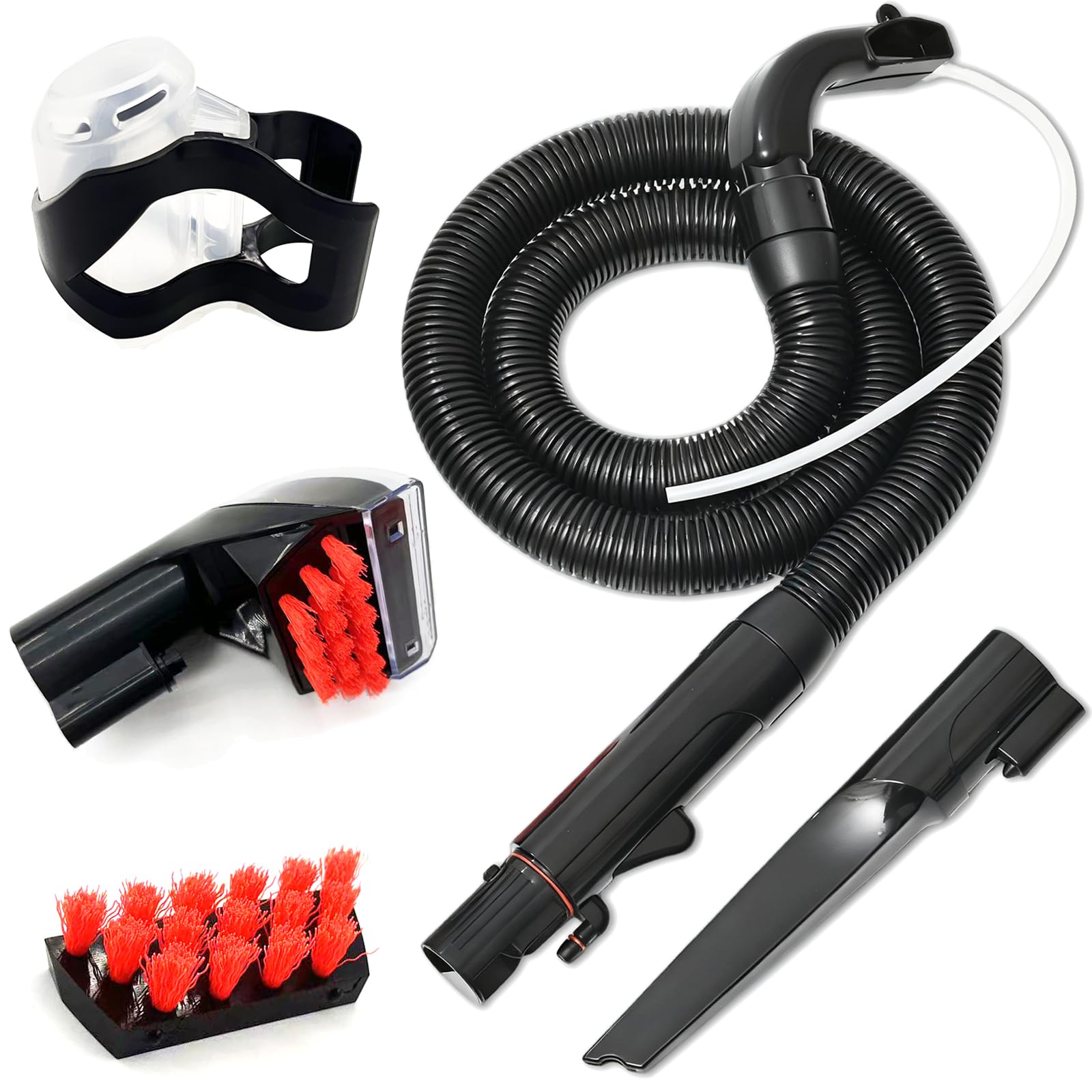 Photo 1 of Upgraded Flexible Replacement Hose for Bissell Little Green & SpotClean Carpet Vacuum, For 2694, 2513, 5207, 4720M Series With 3" Tough Stain Brush, Replacement brush, Self-Cleaning Tool,Crevice brush