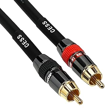 Amazon | CESS-163-1f 低ノイズ12ゲージプレミアムRCAオーディオ