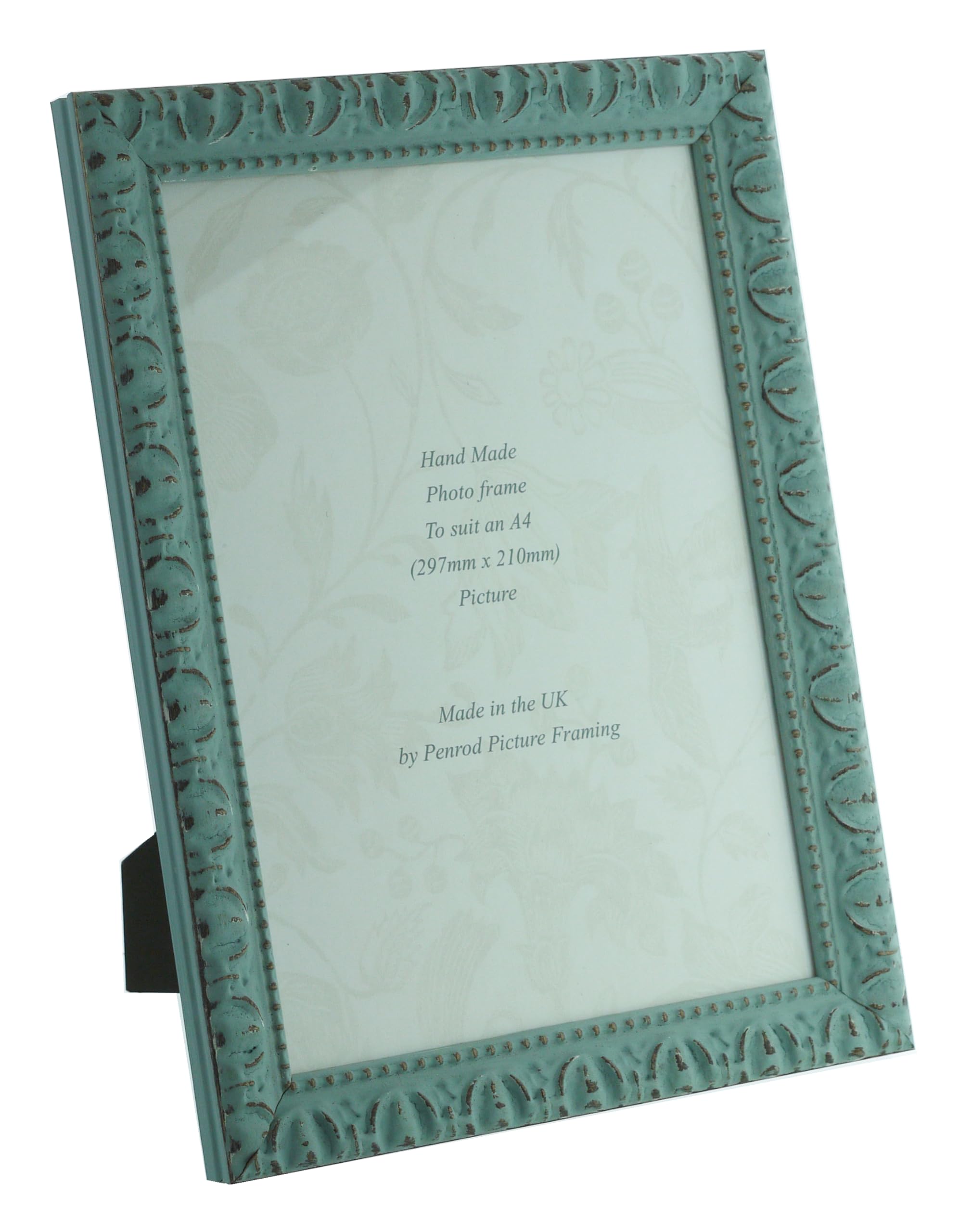Penrod Picture Framing Giselle Hand Made Shabby Chic Vintage Ornate Sky Blue A4 photo. Real Wood. Real glass glazed. (Sky Blue