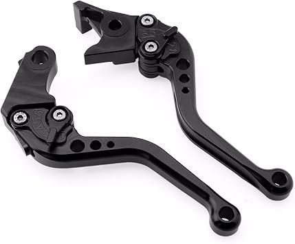 Niree Short Brake Clutch Levers for Buell M2 Cyclone 1997-2002,S1 Lightning 1997-1998,X1 Lightning 1998-2002,XB12R 2009,XB12Ss 2009,XB12Scg 2009 Black