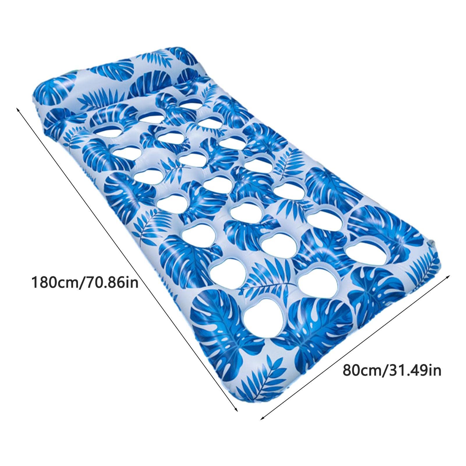 Galleggianti per Piscina per Adulti - Galleggiante da Relax per Piscina Gonfiabile,Zattera con Braccioli e Schienale Ergonomico Materassino Relax per