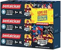 Dentalclean Gel com Flúor 50g Pack com 3 unidades, Heróis