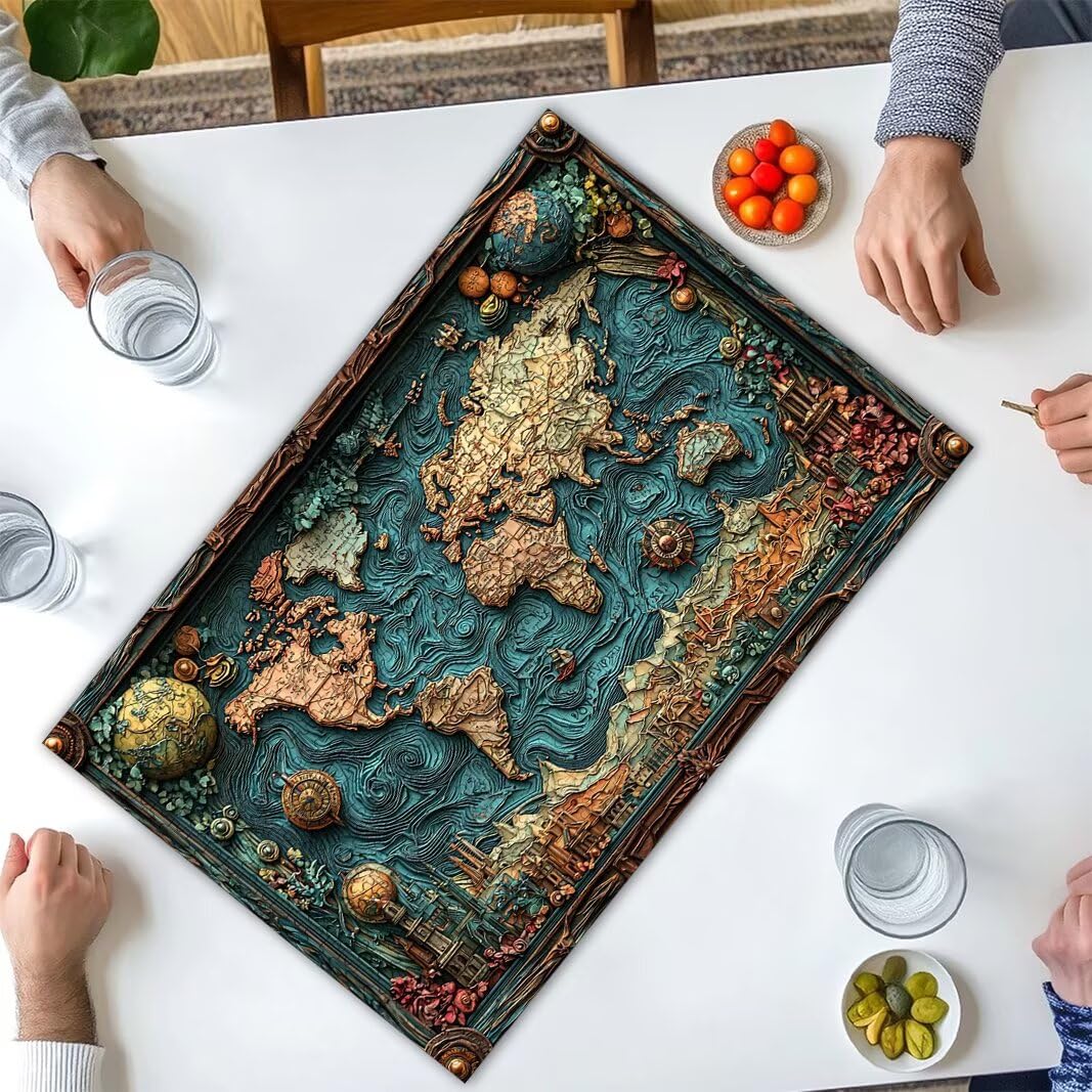 Puzzle Mappa, Puzzle 1000 Pezzi per Adulti, Regalo Donna/Uomo -2609