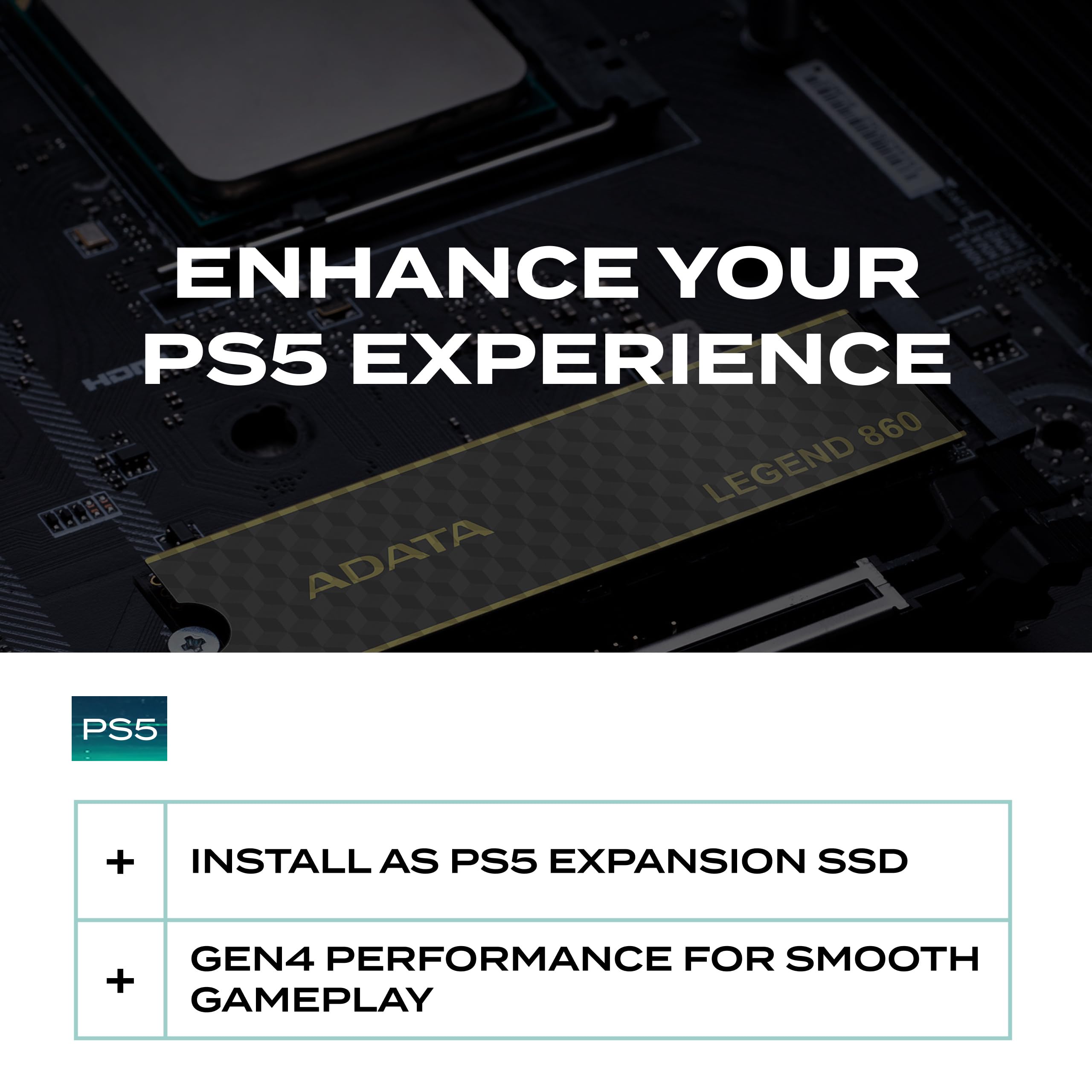 ADATA Legend 860 PCIe Gen4 x4 M.2 2280 SSD - 1TB NVMe Internal