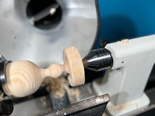 Miniatura 4 de VINWOX Wood Lathe Carbide Tipped Live Center, 2MT Morse Taper Shank, 8mm Carbide Tip with 60 Degree Point