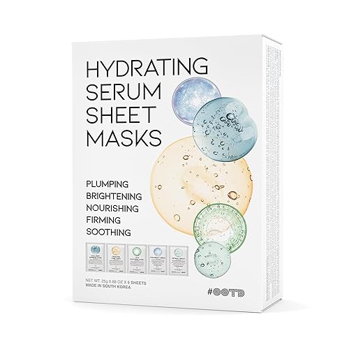 Kit de iniciación de máscara hidratante para el cuidado de la piel, seca, edad, piel sensible, mascarilla facial vegana coreana para hombres y
