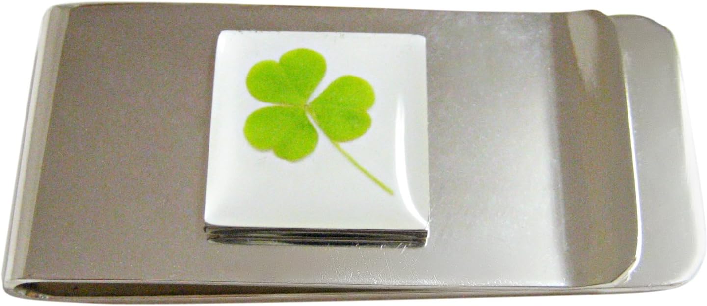 Kiola Designs Square Clover Pendant Money Clip