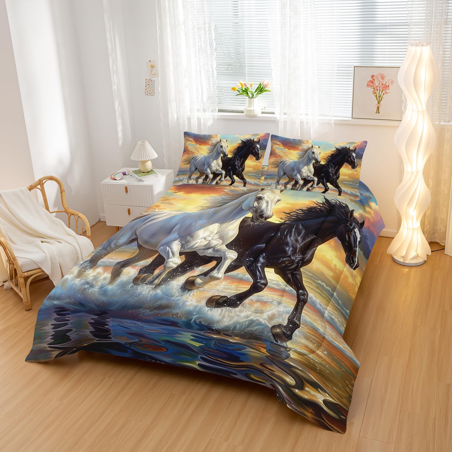 Soccer Sports Comforter Set Queen Size,100% Soft Ultra-fine Fiber Four Season Hand Drawn Graffiti Style Comforter Set,with 1 Comforter and 2 Pillow Case