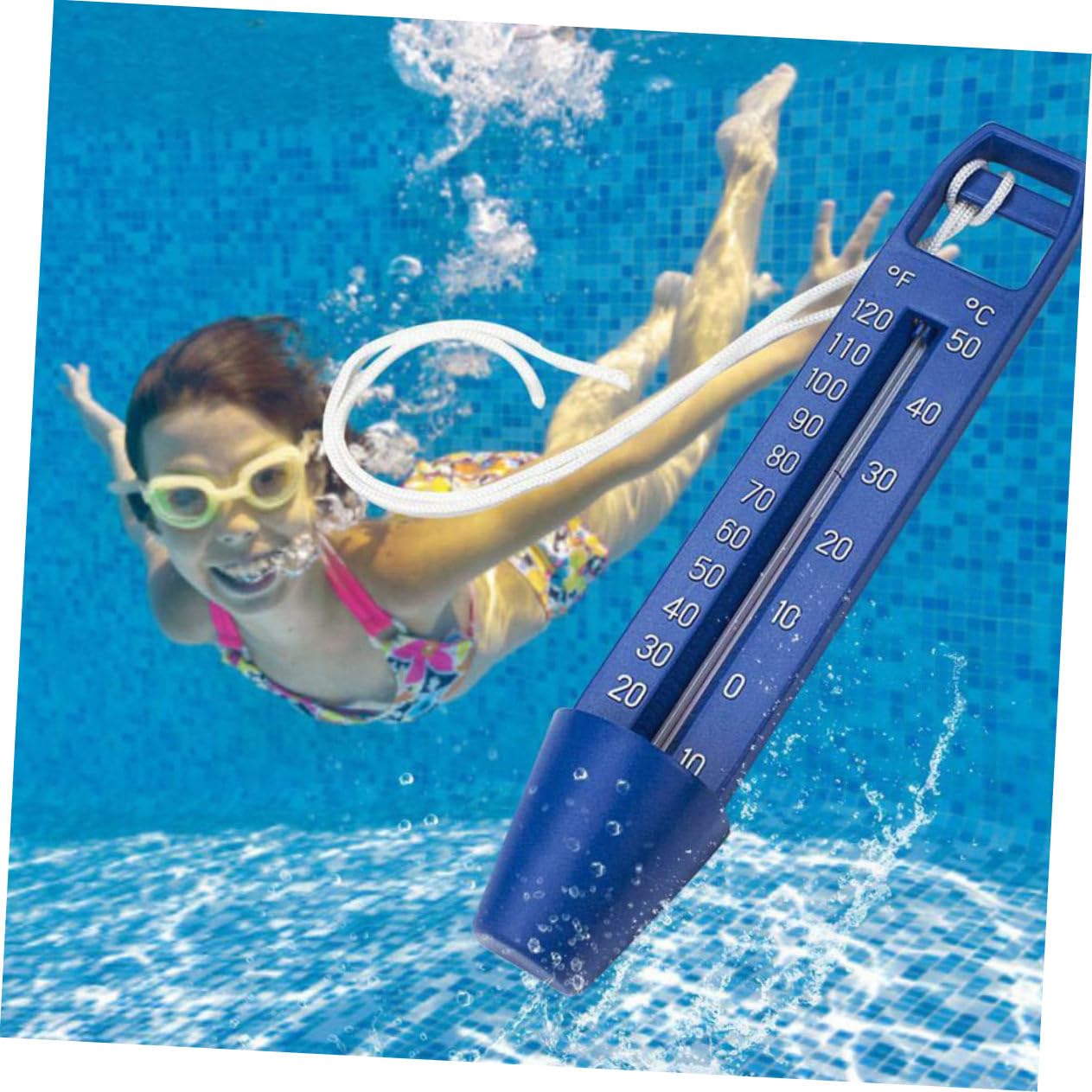 TOYANDONA Thermomètre Piscine Flottant Forme Pieuvre - Affichage Précis Température Eau - Ludique Et Portable Pour Piscines, Spas, Bains Chauds