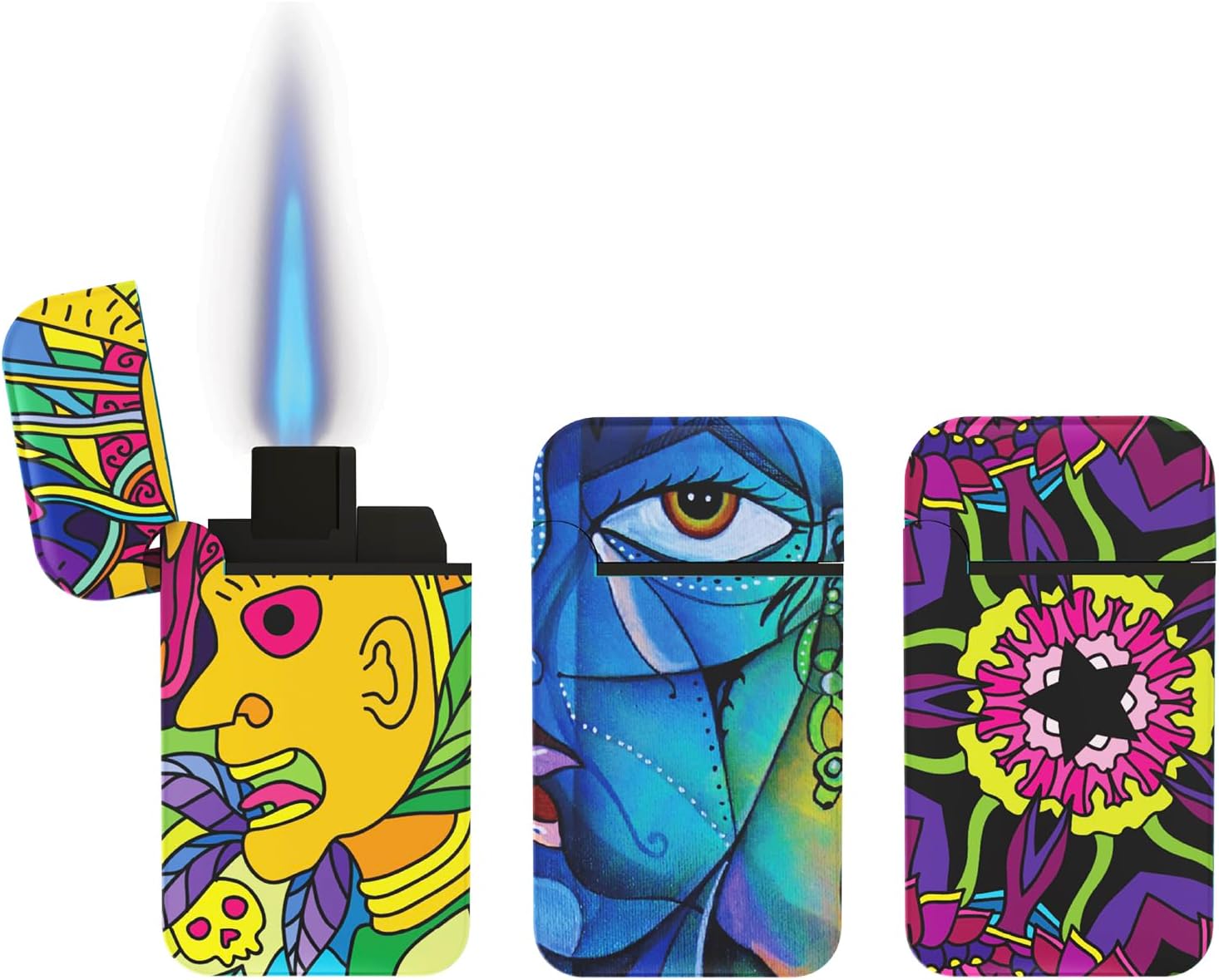 Zengaz Prefilled 3 Pack Cool Torch Lighters Refillable