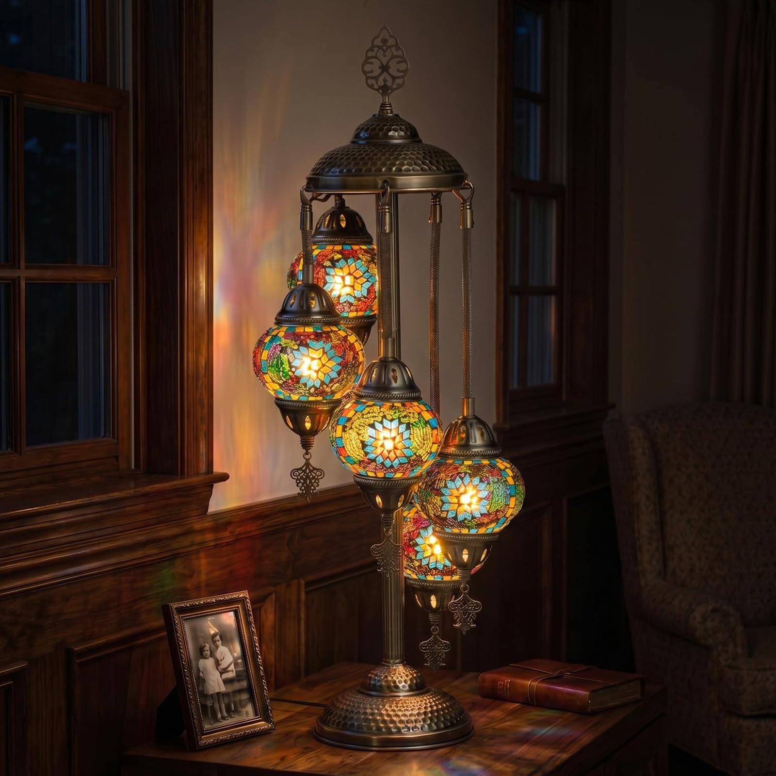 Photo 1 of Marrakech 31" Handmade Turkish Mosaic Table Lamp