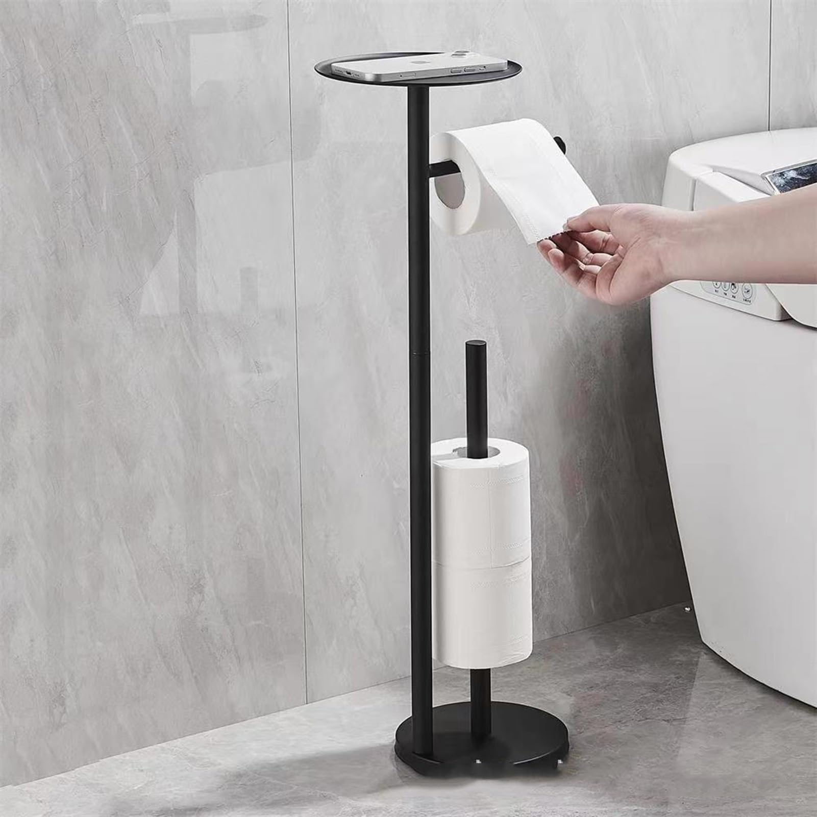 Supporto porta carta igienica in acciaio inox