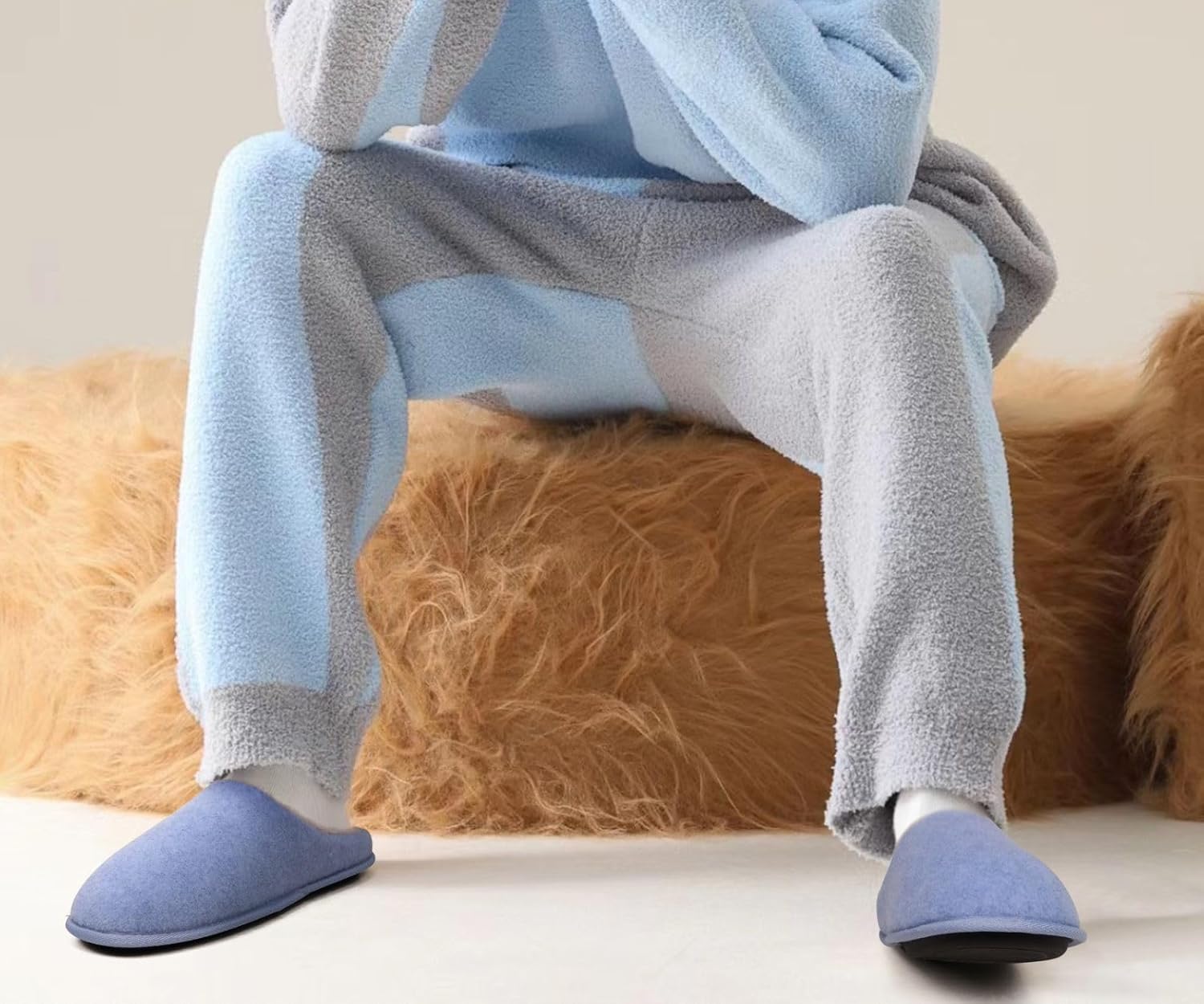 COFACE Mens Cozy Memory Foam Scuff Slippers Casual Slip On Warm House Shoes Indoor/Outdoor Sandal Slippers With Arch Support Rubber Sole Size 7-15 - Image 2