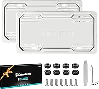 Vista 1 de DuraTech Marcos de matrícula de silicona, cubierta de placa resistente al óxido para coche, protector de placa a prueba de sonajero con kits