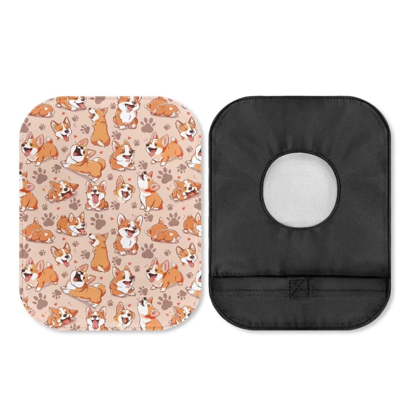 Rnyleeg Colostomy Supplies for Women Men Cute Corgi Ostomy Bag Covers for Daily Life Ostomy Ileostomy Accessories Washable Ostomy Drain Pouches