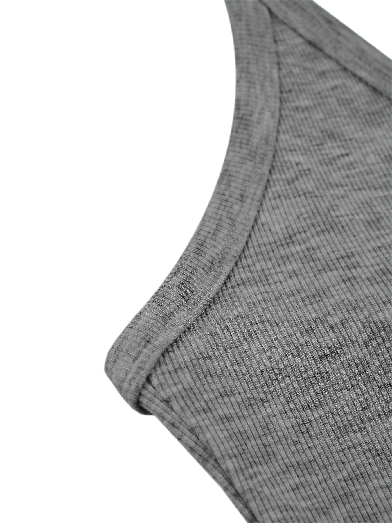 iGENJUN Workout Tops for Women Racerback Basic Tank Summer 2024 Camisole V Neck Slim Fit Ribbed Sleeveless