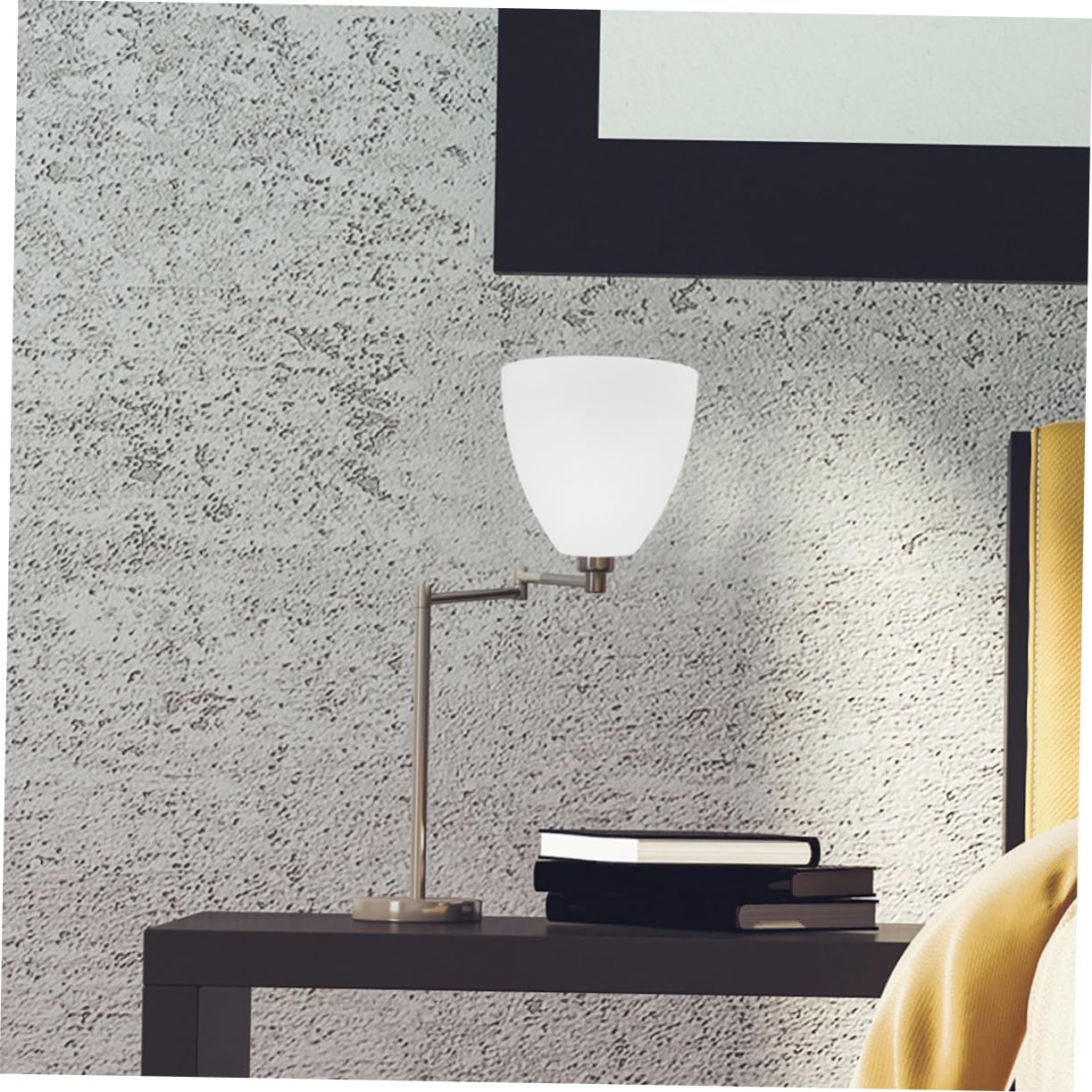 Lot de 2 Abat-jour en Verre Dépoli E27, pour Lustre