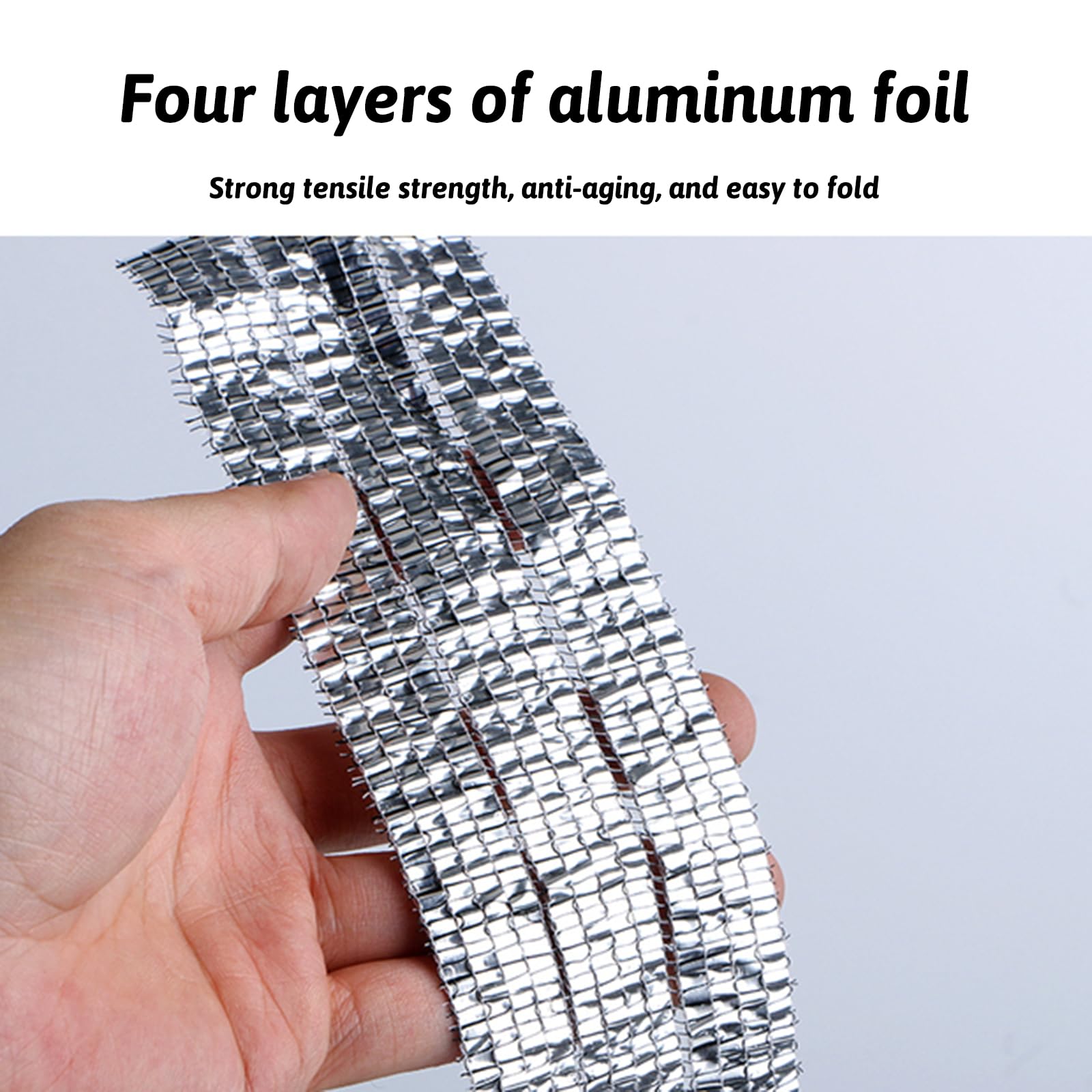 Rote Aluminium-Solar-reflektierende Abdeckung für Terrasse, Hinterhof, UV-Blocker für Garten und Carport, Outdoor, Sonnenschutz