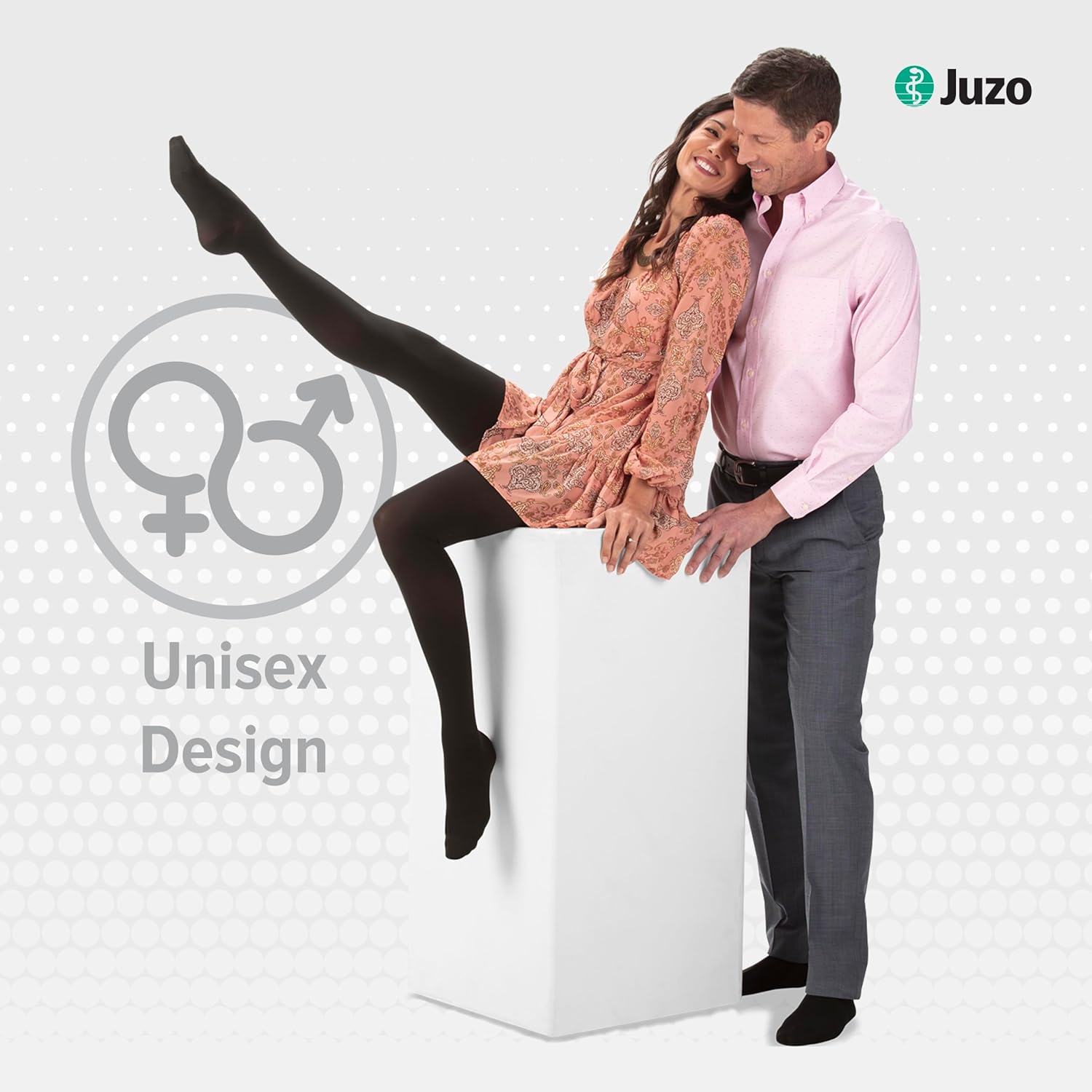 Juzo Soft 2002, Knee-High, 30-40 mmHg, Closed Toe Compression Stocking - Men & Women, Short, 5 (V), Beige