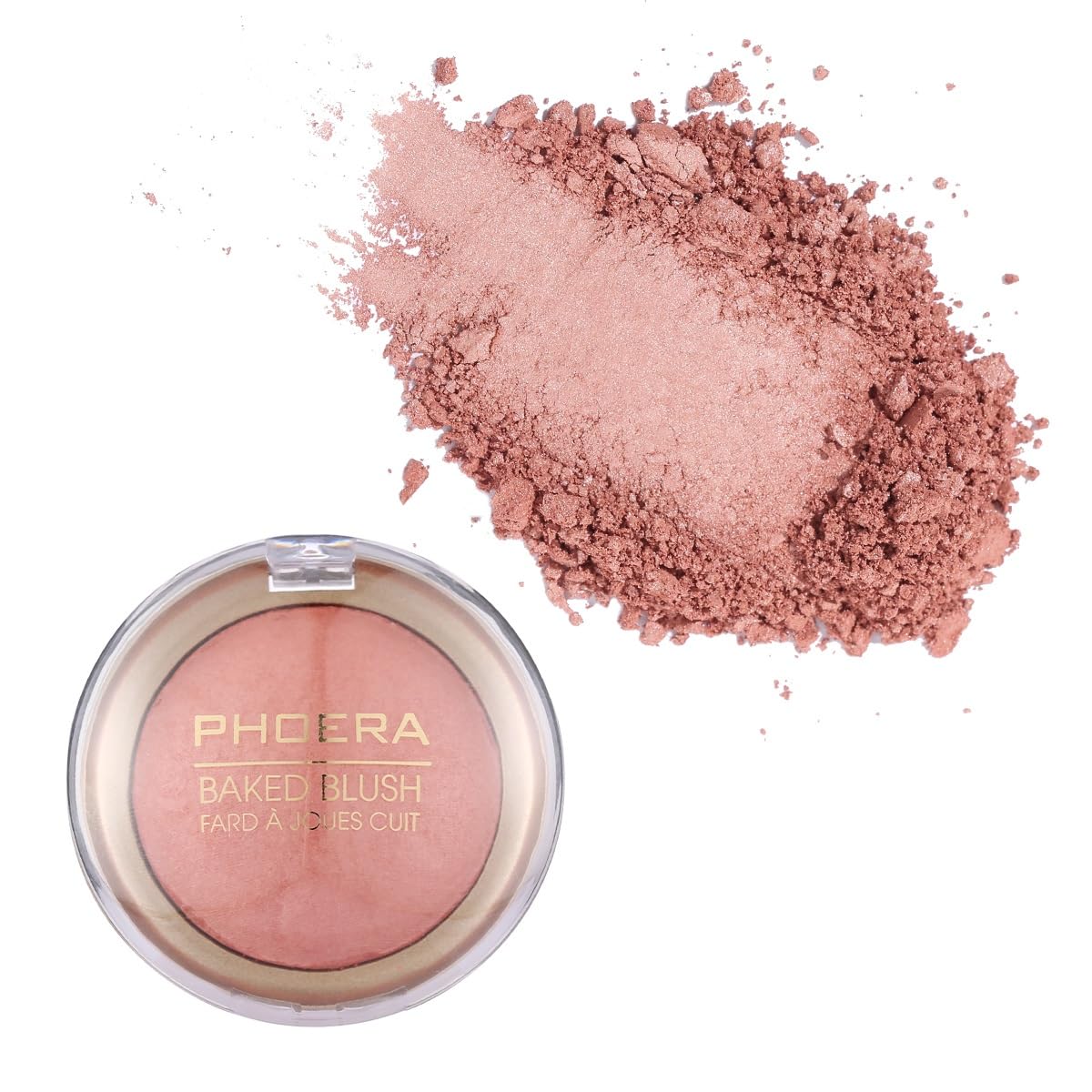 Phoera Baked Powder Blush, Richly Pigmented & Buildable