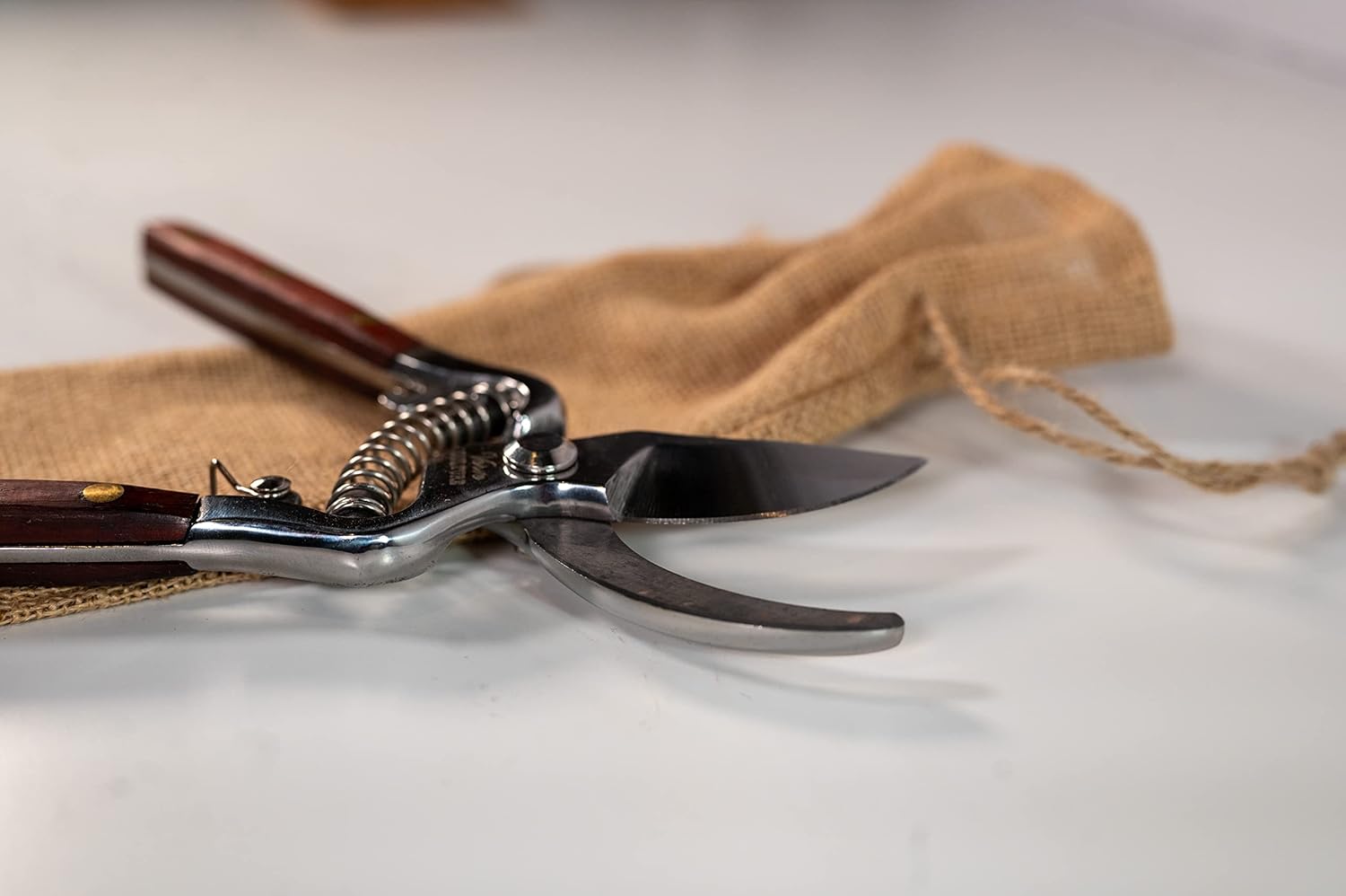 Thai Kitchen Scissors and Pruning Shears for Gardening by Verve CULTURE, Handcrafted, Multipurpose with Stainless Steel Blades & Pradu Wood Handles