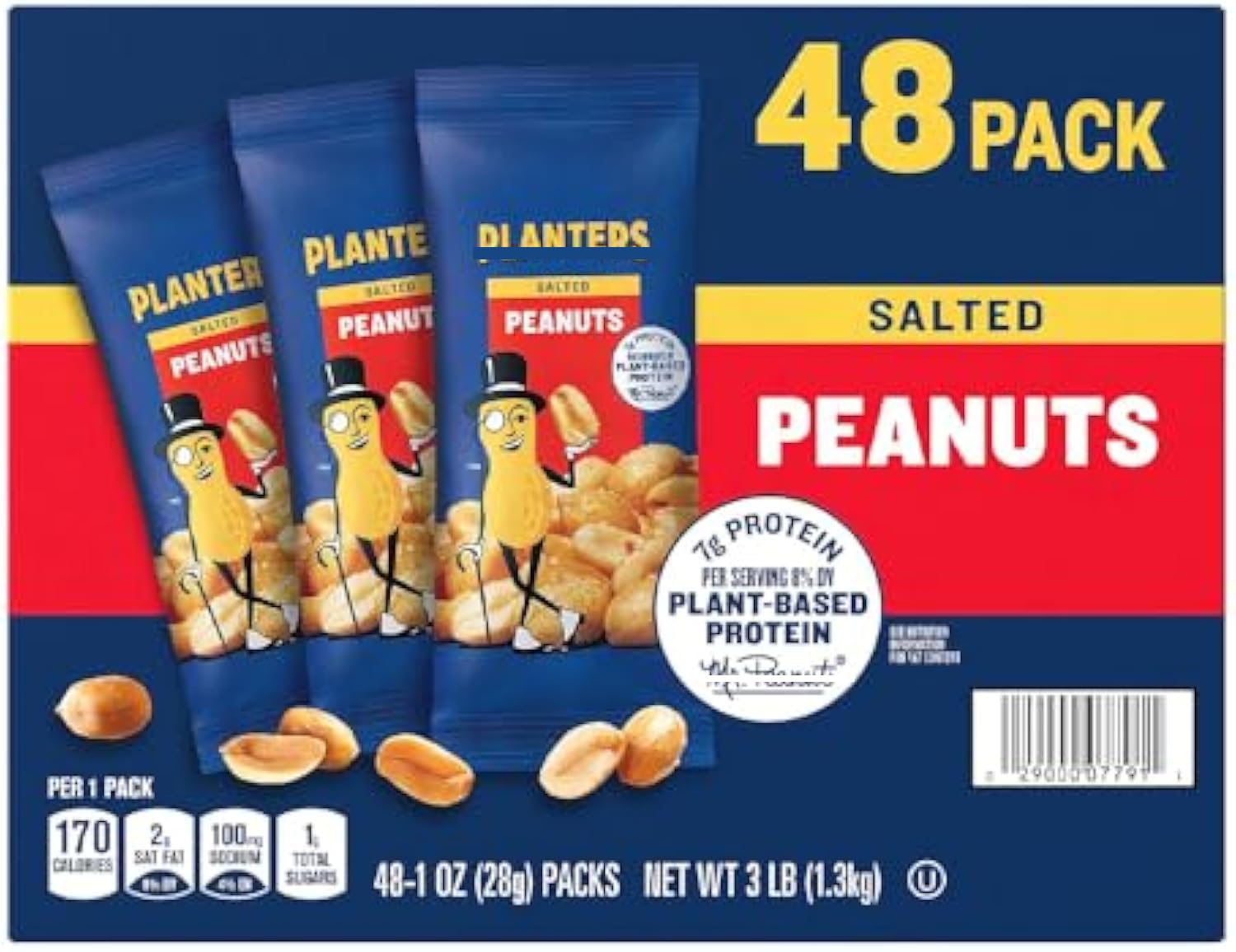Amazon.co.jp: プランターズ [ PLANTERS ] ソルテッドピーナッツ28g X