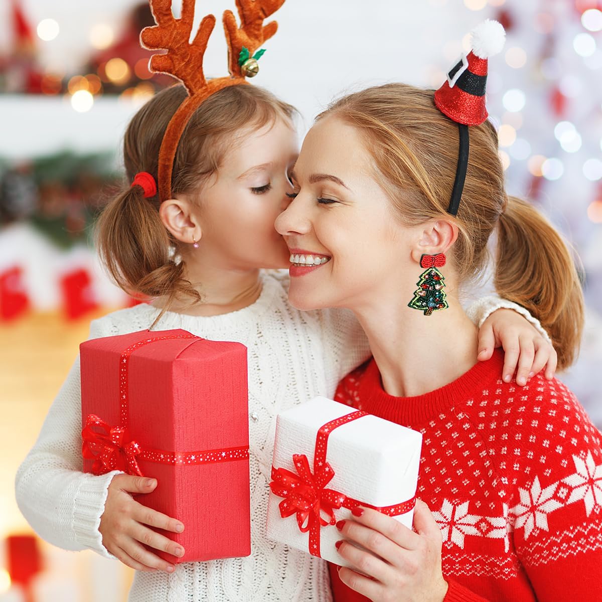 Christmas Nutcracker Earrings for Women - Cute Pink Handmade Beaded Dangle Holiday Jewelry Accessories Xmas Gifts - Image 6