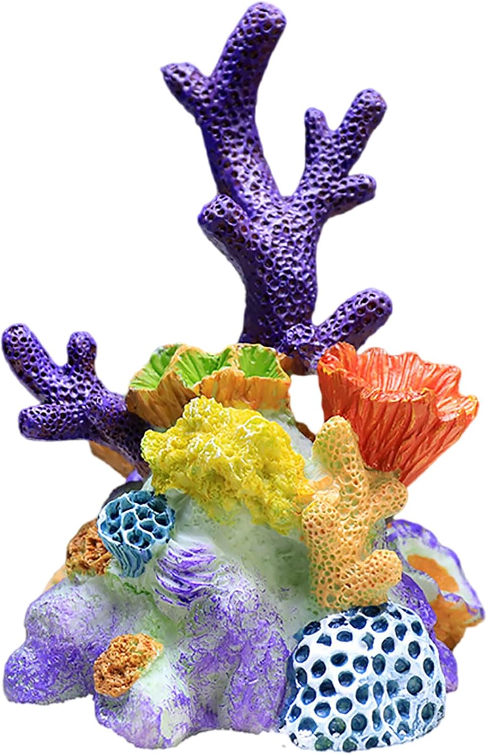Artificial Coral Reef Aquarium Ornament Stunning Resin Fish Tank Decor(M)