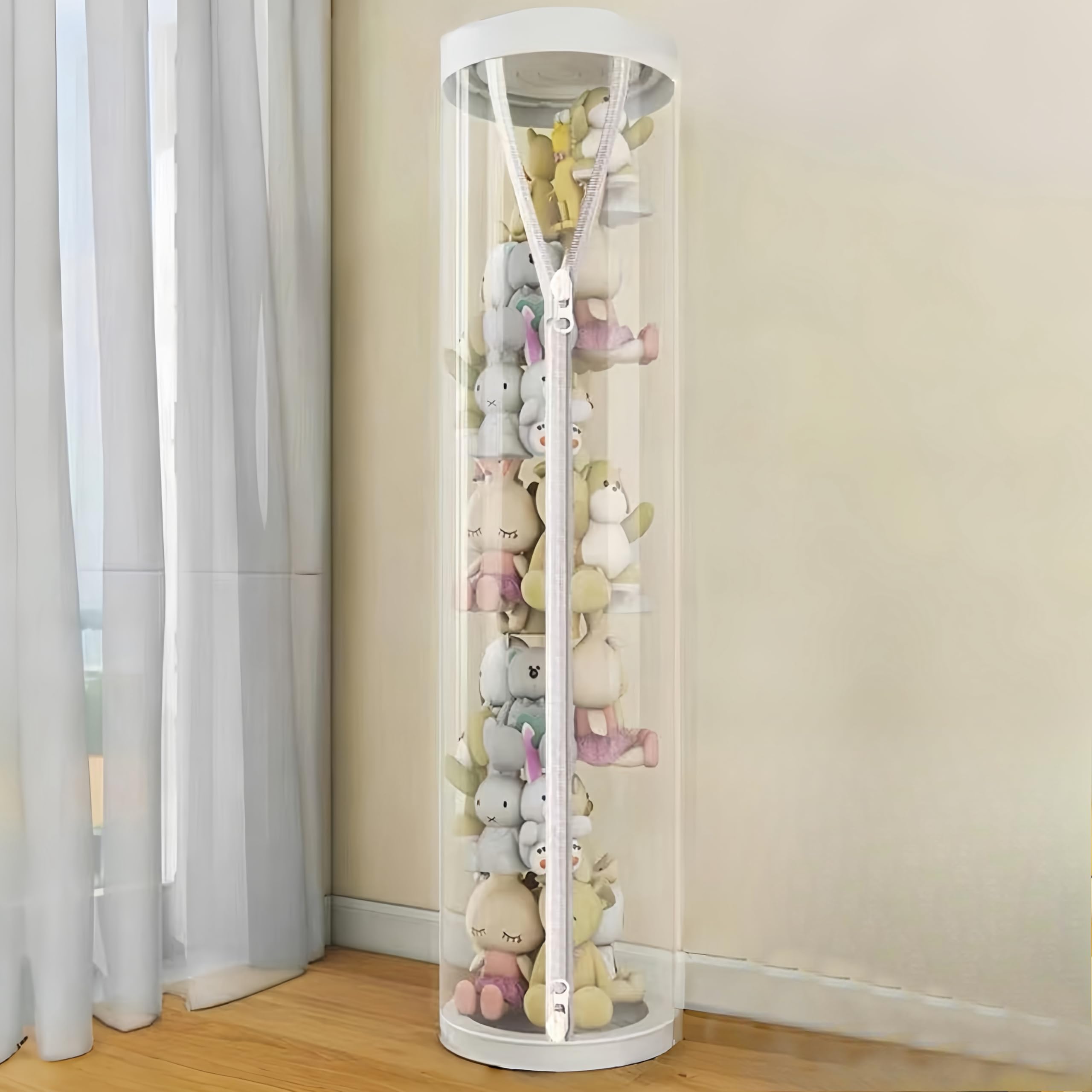 Toy Storage Tube, Stuffed Animal Storage Organizer, Stuffed Toy Display