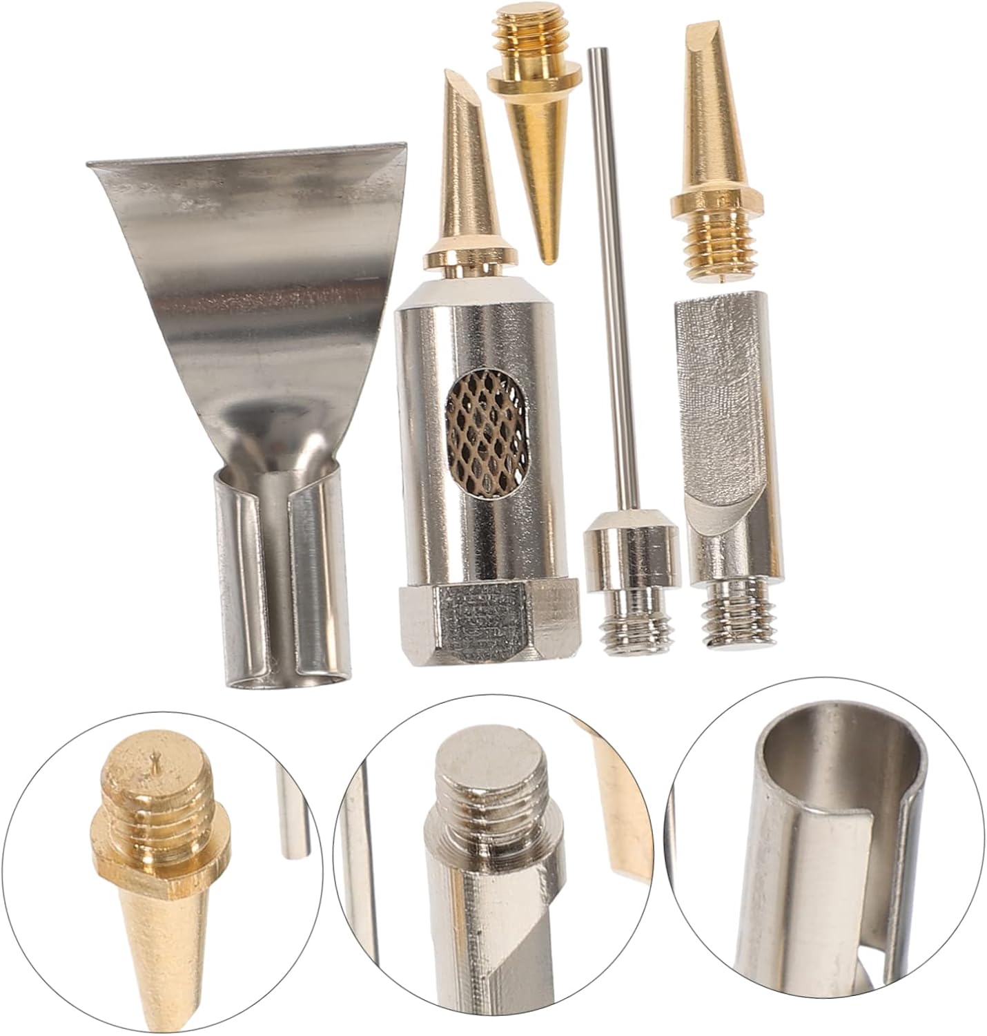 Uonlytech 5sets Portable Gas Soldering Iron Assorted Tips Welding Tool for Home Repairs High-grade Tips and Use for Soldering Projects
