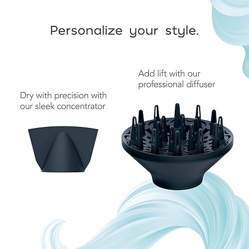 Miniatura 5 de INFINITIPRO BY Conair SmoothWrap Secador de pelo con difusor Secador de pelo para menos encrespamiento, más volumen y cuerpo Con tecnología