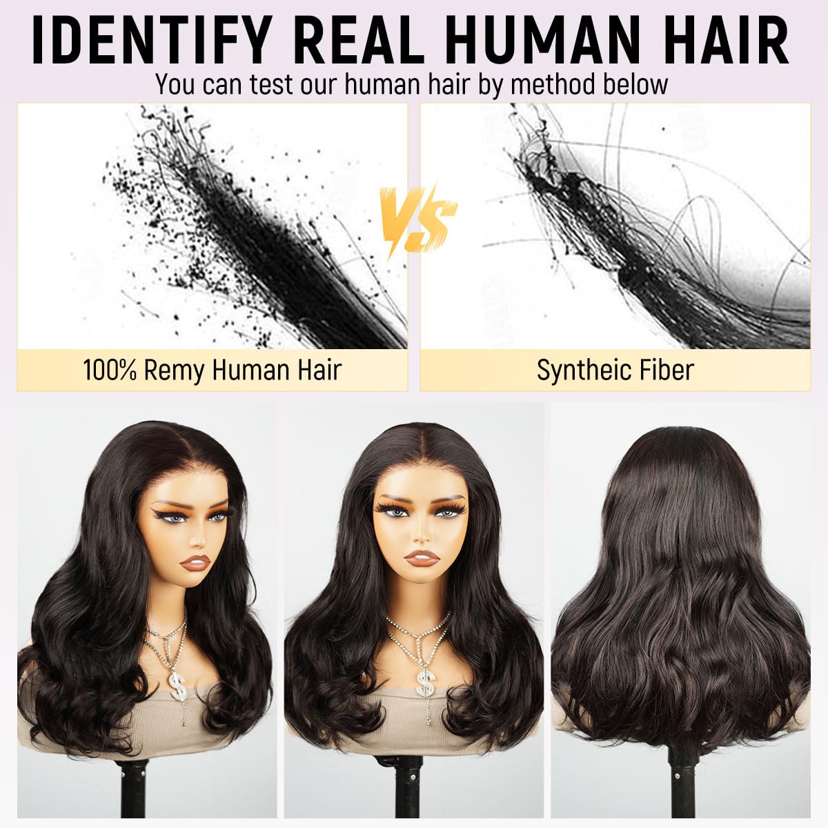 mscoco Wear and Go Glueless Wigs Human Hair Pre Plucked Pre Cut 6×5 Layered Haircut HD Lace Closure Wigs Human Hair for Black Women Pre Bleached Knots 180% Density 16inch Natural Black Wig - Image 6