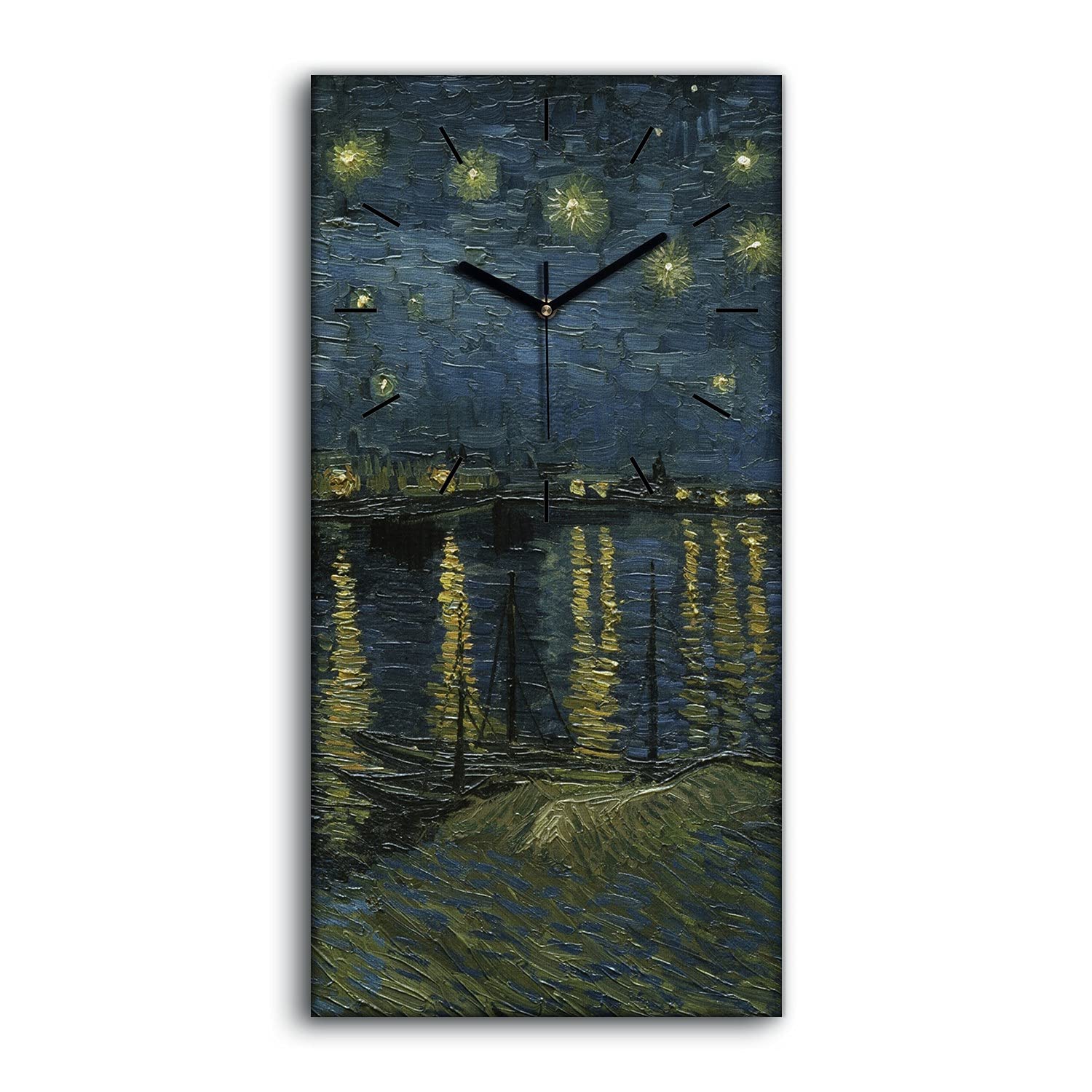 Horloge sur Toile Sterns Night à Rodan pour Ambiance Salon et Chambre