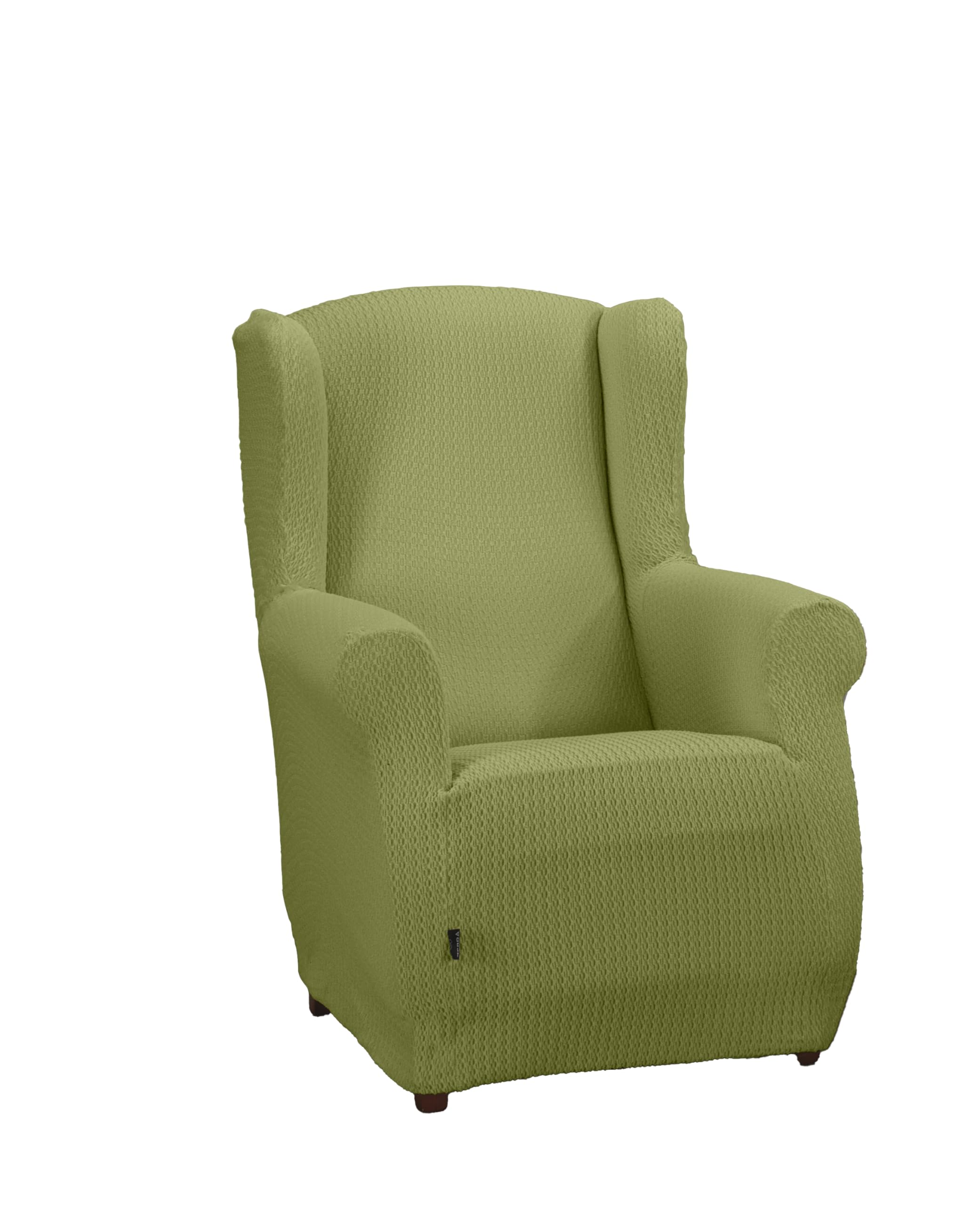 Estoralis Sumatra | Funda de Sillon Bielástica | Tejido Súper Elástico C/ 05 Verde | para Sillon Orejero de 70 a 110 cm. | Protector de Calidad | Súper Ajustable