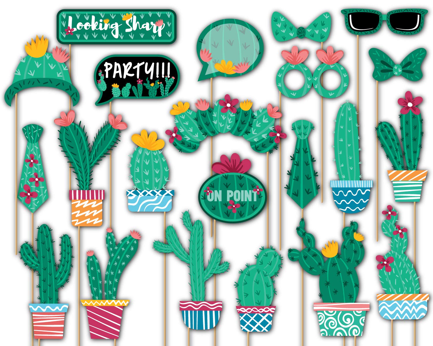 Accessoires Cabine Photo Cactus : Animez votre Fête d'Anniversaire
