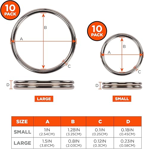 Miniatura 7 de Ergodyne Squids 3785 - Accesorio para herramientas de anillo dividido, 1 pulgada de diámetro