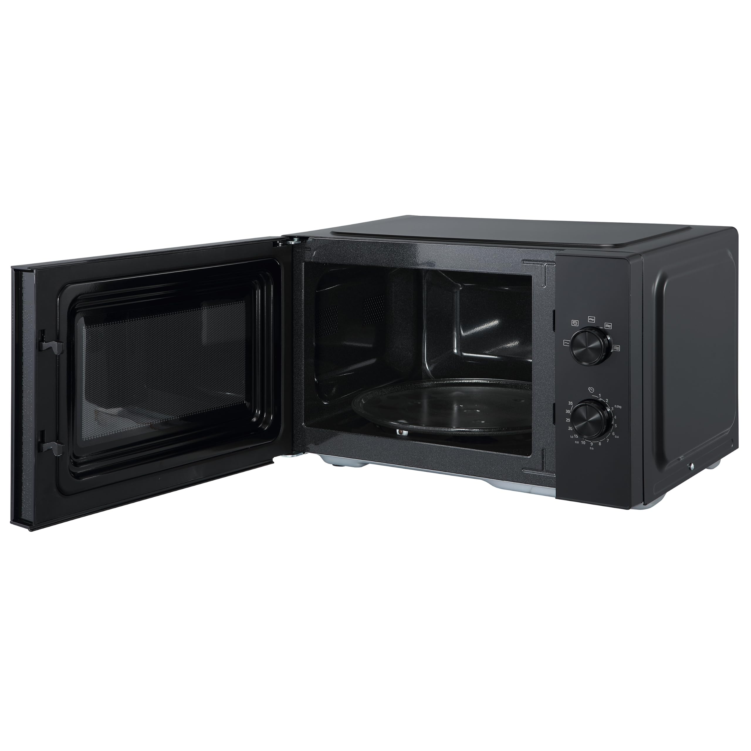 Hisense Inverter-Mikrowelle, 23L, 900W | Schwarz, 5 Leistungsstufen, Keramikbeschichtung, Getöntes Glas, Gleichmäßiges Garen, Manuelle Steuerung