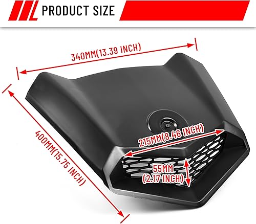 Miniatura 7 de SAUTVS Turbo Hood para Can Am X3, capó delantero Turbo Scoop para Can-Am Maverick X3 XDS XRS Max Turbo R 2017-2025 Accesorios (1 unidad, repuesto