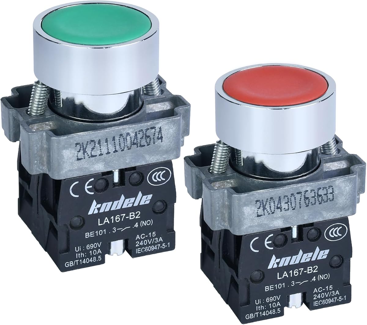KNDELE 22MM Momentary Push Button Switch