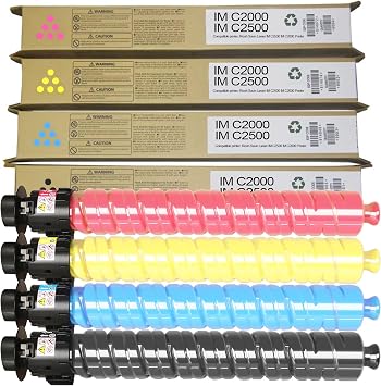 IMC2000 IMC2500 IM C2000 IM C2500 Toner Cartridge High Yield Compatible for Ricoh 842307 842310 842309 842308 Toner Use for Ricoh Savin Lanier IM C2000 IM C2500 IMC2000 IMC2500 Printer 4 Pack