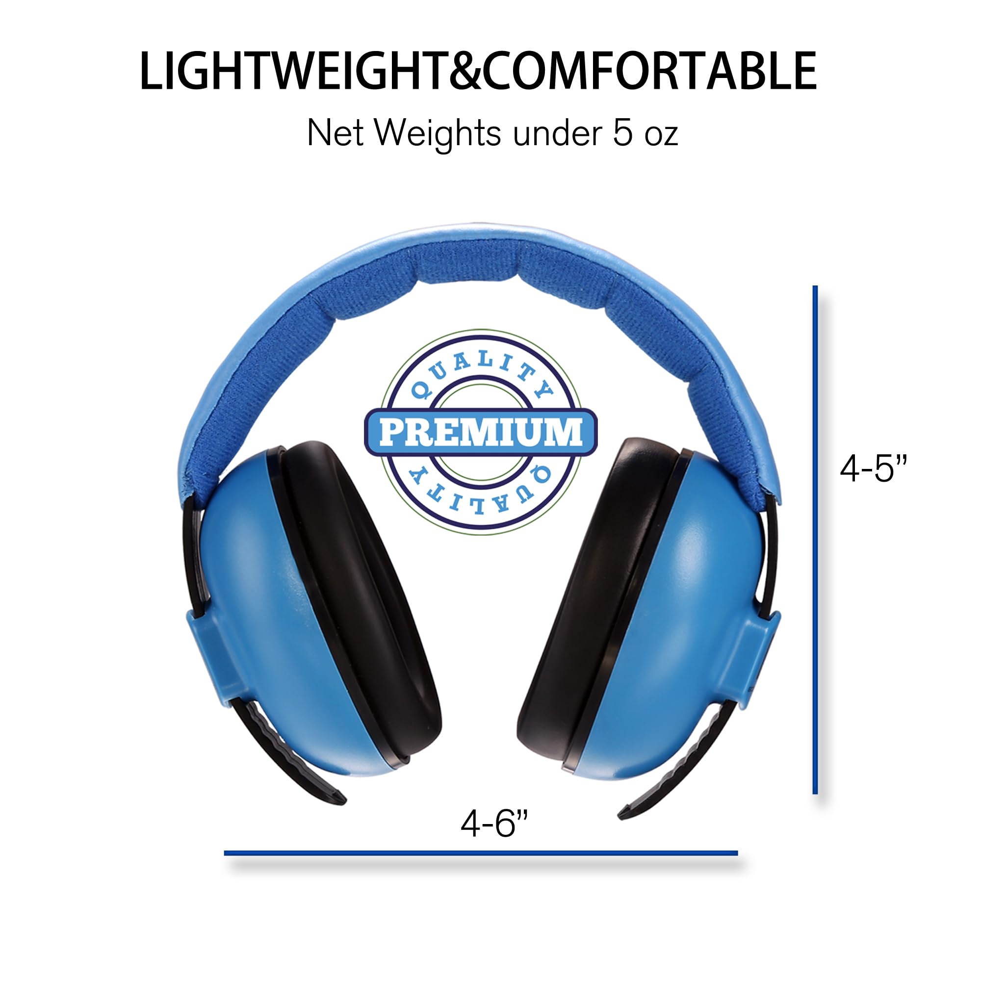 BOCHAMTEC B Baby Ear Proteciton Noise Cancelling Headphones for Babies and Toddles -Ages 3-24+months(blue) 3