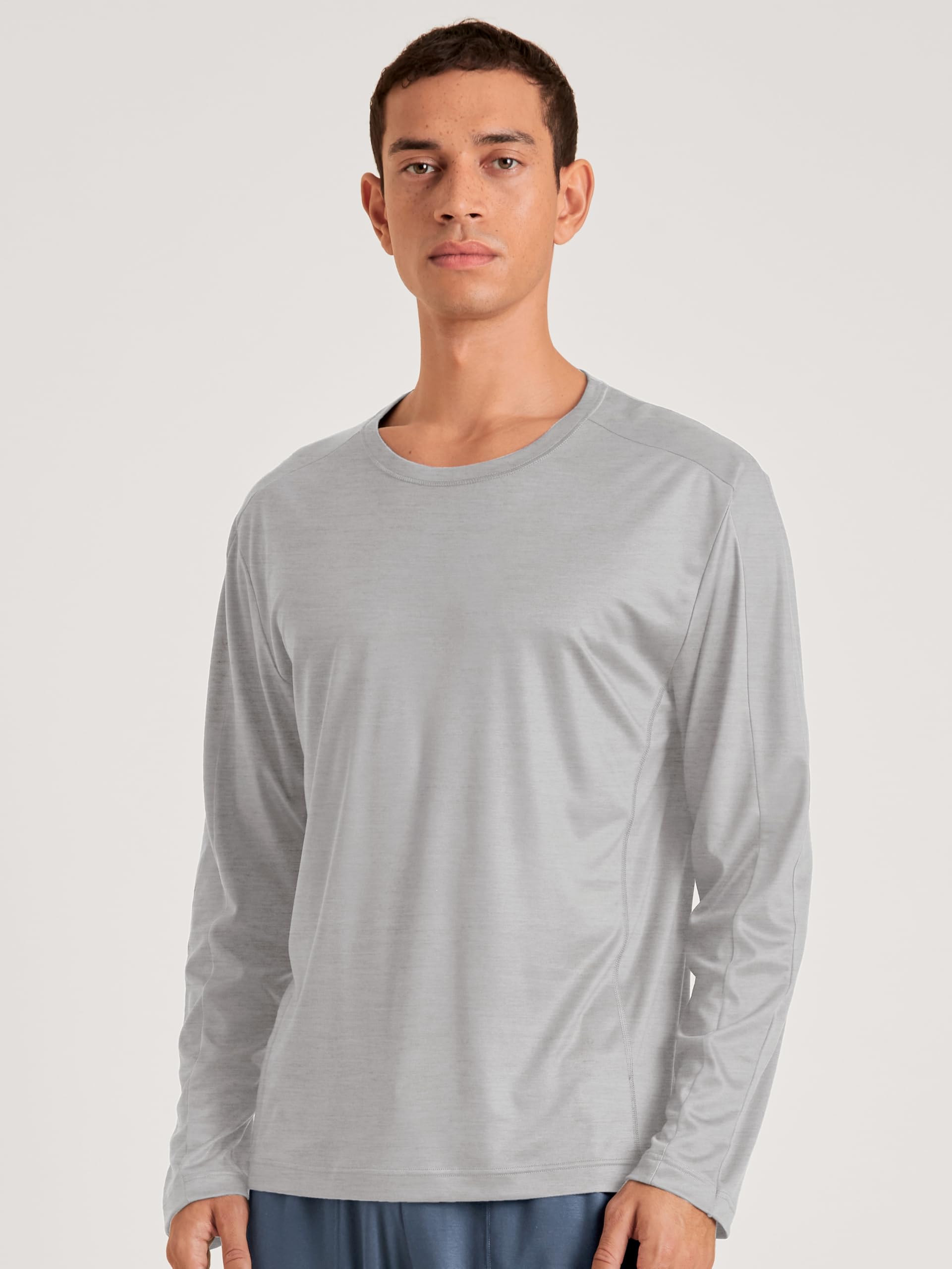 CALIDA Deepsleepwear Cooling Langarmshirt Herren, natürliche Thermoregulierung, stoppt Überhitzung