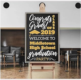 Graduation Poster Sign, Personalized Graduation Sign, 2020 Graduation Decorations, Graduation Party Supplies, Custom Poster, 2020 Party Supplies, Photo Backdrop Size 24x18, 36x24 and 48x36