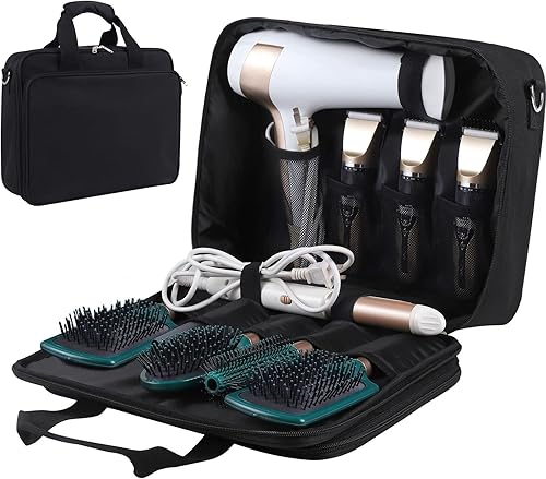 Bolsa de secador de pelo, estuche de transporte de peluquería, bolsa de herramientas de peluquería Estuche de viaje, estuche de almacenamiento de