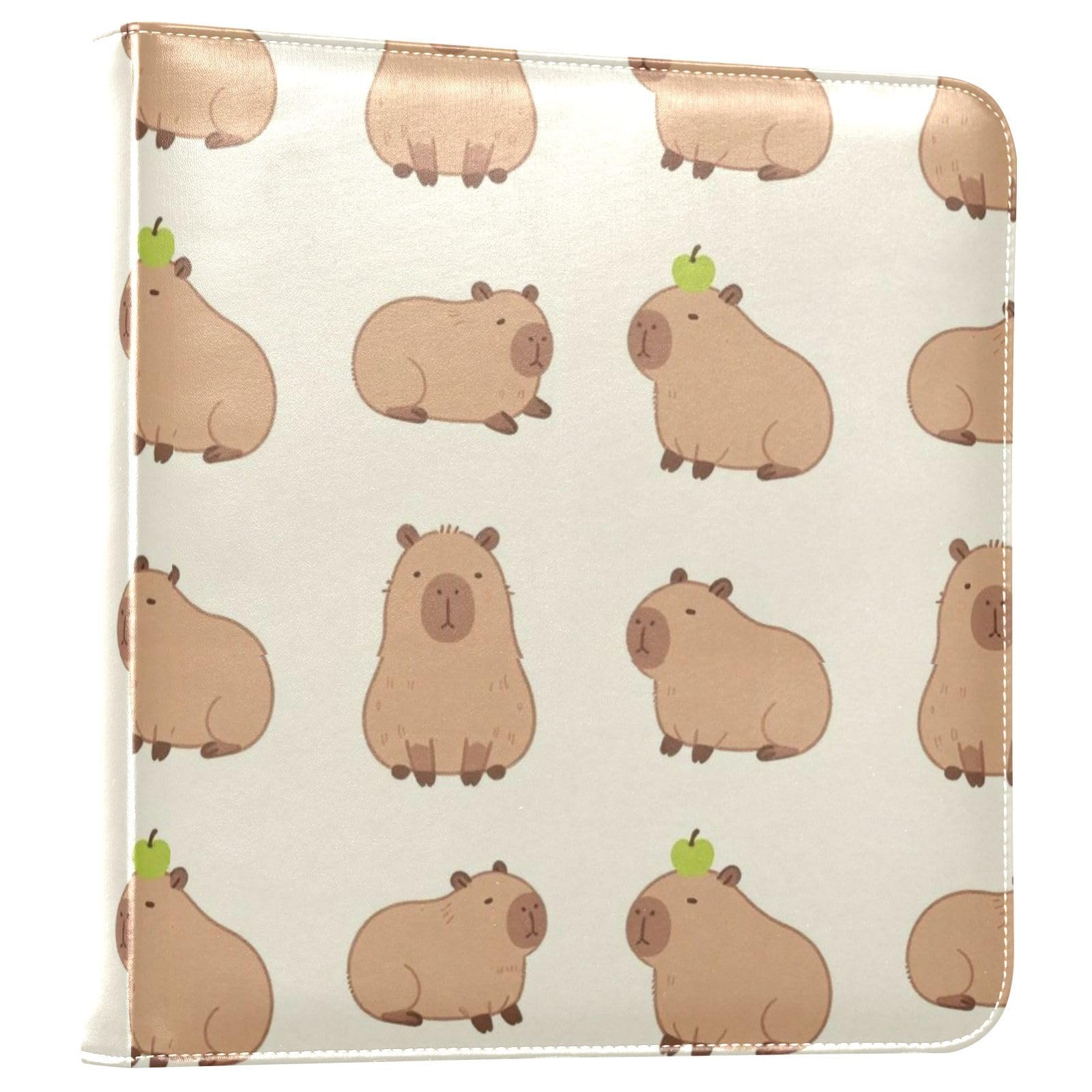 Capybaras Cytryna PU Skórzany Album fotograficzny
